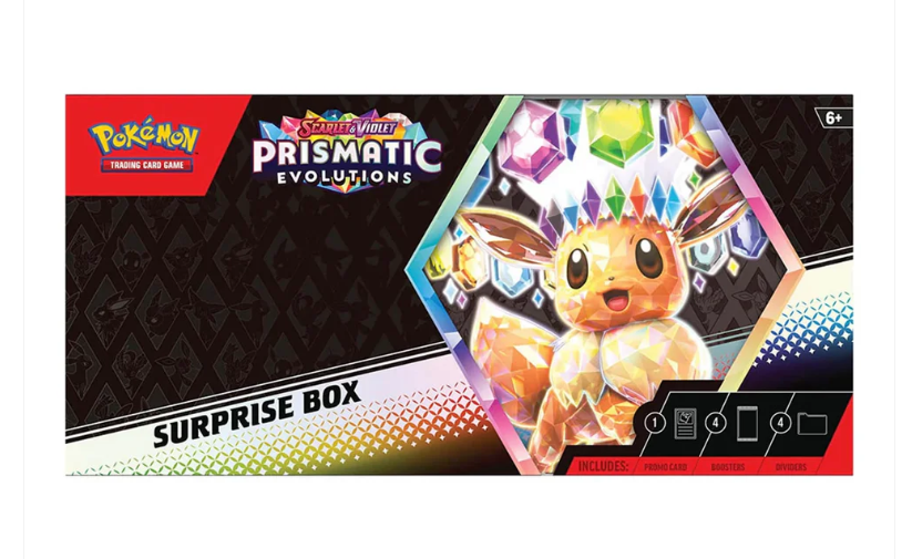 POKEMON TCG Scarlet & Violet Prismatic Evolutions Surprise Box