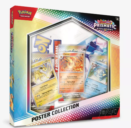 Pokemon TCG Scarlet & Violet 8.5 Prismatic Evolutions Poster Collection