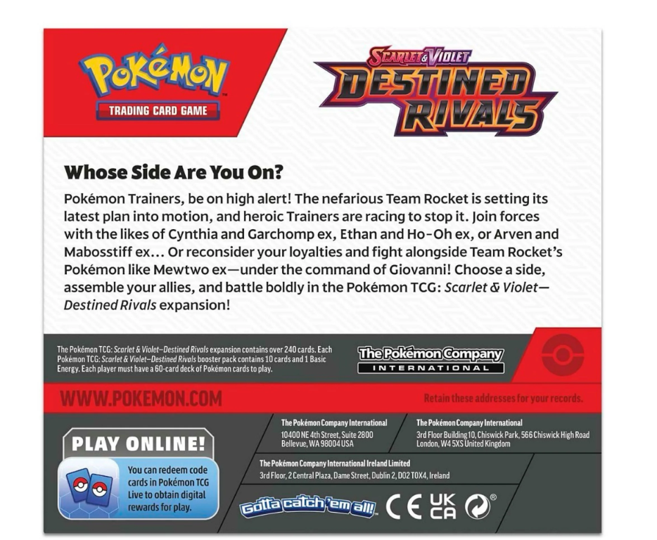 Pokemon TCG Scarlet & Violet - Destined Rivals Booster Box