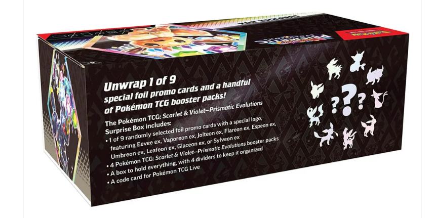 POKEMON TCG Scarlet & Violet Prismatic Evolutions Surprise Box