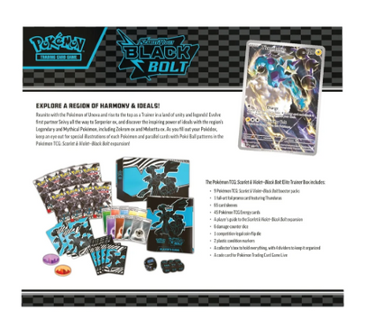 Pokemon - TCG - Black Bolt Elite Trainer Box