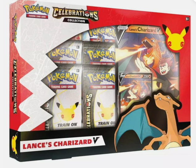 Pokemon Celebrations Collection Lance's Charizard V Trading Card Game