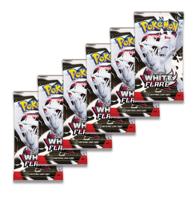 Pokémon TCG: Scarlet & Violet-White Flare Booster Bundle (6 Packs)