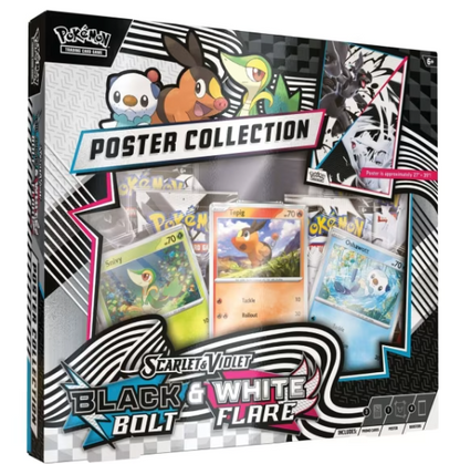 Pokemon Trading Card Game: Scarlet and Violet Black Bolt and White Flare Poster Collection