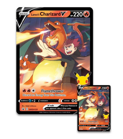 Pokemon Celebrations Collection Lance's Charizard V Trading Card Game