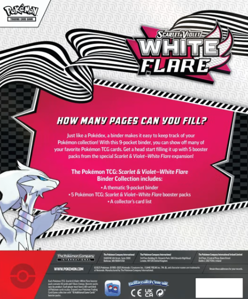 Pokemon Trading Card Game: Scarlet and Violet White Flare Binder Collection